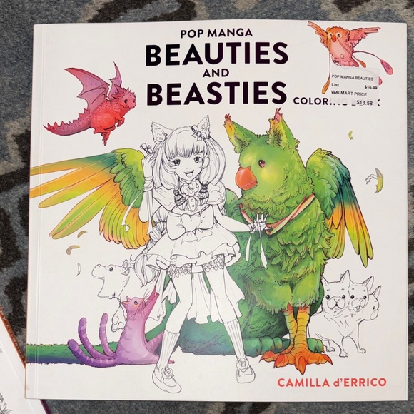 New Pop Manga Coloring Book Set by Camilla d’errico. - Picture 6 of 12